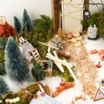 DIY-Stoffe-Wichtelwelt - Absperrung - Pylonen - Ziegelsteine - Tür - Rucksack- Besen Latzhose -Mantel