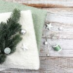 DIY Stoffe Inspiration - Frottee - Pastelll Mintgrün - Cremeweiß
