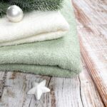 DIY Stoffe Inspiration - Frottee - Pastelll Mintgrün - Cremeweiß