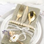 DIY Stoffe Inspiration - Holzwürfel - Organzaband - Waffelpique