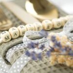 DIY Stoffe Inspiration - Holzwürfel - Organzaband - Waffelpique