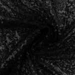Pailletten-Tüllstoff - elastisch - Schwarz