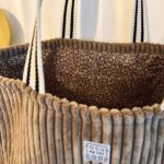 Gurtband Baumwolle - 38 mm - SCHMALE STREIFEN - Natur/Schwarz - Reste