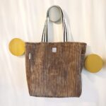 Gurtband Baumwolle - 38 mm - SCHMALE STREIFEN - Natur/Schwarz - Reste