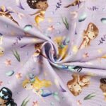 French Terry – Sommersweat – Meerjungfrauen Pastell Lavendel