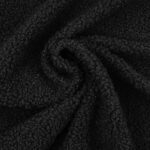 Bouclé Teddyfleece - Schwarz