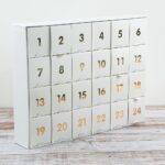 Adventskalender - Weiß/Gold