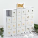 Adventskalender - Weiß/Gold