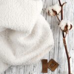 Bouclé Teddyfleece - Cremeweiß