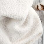 Bouclé Teddyfleece - Cremeweiß