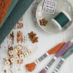 DIY Stoffe Mix - Sticktwist - Holzwürfel - Garne - Knöpfe