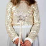 DIY Stoffe Outfit - Zauberstab - Tüll & Pailetten