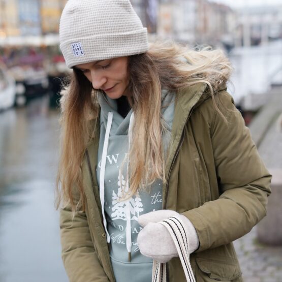 DIY Stoffe Outfit - Tasche - Beanie - Hoodie - Handschuhe