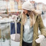 DIY Stoffe Outfit - Tasche - Beanie - Hoodie - Strandtasche - Shopper - Handschuhe
