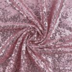 Pailletten-Tüllstoff - elastisch - Glace Rose