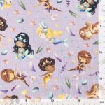 French Terry – Sommersweat – Meerjungfrauen Pastell Lavendel
