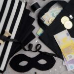 DIY Stoffe Mix - Fasching - Bandit - Maske - Beutel