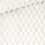 Waben Kuschelfleece - Plüsch - Wollweiß