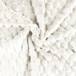 Waben Kuschelfleece - Plüsch - Wollweiß