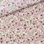 Popeline - Mini Röschen - Cremeweiß