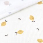 Single Jersey – Vintage Zitronen – Wollweiß