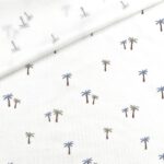 Single Jersey – Palmen – Warmweiß