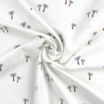 Single Jersey – Palmen – Warmweiß