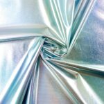 Folienjersey - Aqua holografisch schimmernd