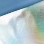 Folienjersey - Aqua holografisch schimmernd