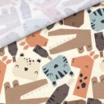 Single Jersey - Funky Animals - Helles Natur