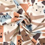 Single Jersey - Funky Animals - Helles Natur