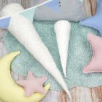 DIY Stoffe- Inspiration - Kissen - Wimpel -Schultüte - Inletts Sternkissen - Mondkissen