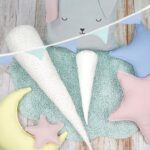 DIY Stoffe- Inspiration - Kissen - Schultüte - Inletts - Häschenkissen - Stern - Mond - Wimpel