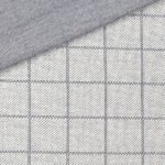 Jacquard Jersey – Großes Karo – Grau