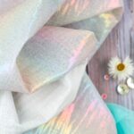 Musselin - Foil Rainbow - Warmweiß