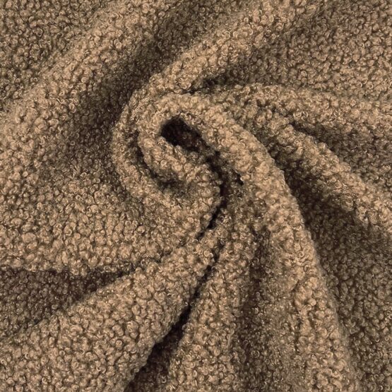 Bouclé Teddyfleece – Smoky Camel Beige