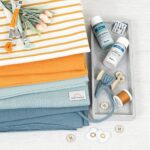 DIY Stoffe Mix - Stoffmalfarbe - Knöpfe- Label