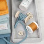 DIY Stoffe Mix - Kordel - Knöpfe - Garn