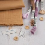DIY Stoffe Mix - Sticktwiste - Knöpfe - Label