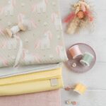 DIY Stoffe Mix - Garne - Knöpfe - Label