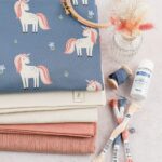 DIY Stoffe Mix - Stoffmalfarbe - Kordel- Sticktwiste