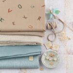 DIY Stoffe Mix - Label - Kordel - Knöpfe