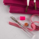 DIY Stoffe Mix - Sticknadeln - Spitze - Knöpfe