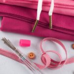 DIY Stoffe Mix - Sticknadeln - Spitze - Knöpfe