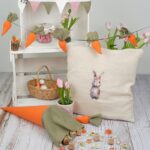 DIY Stoffe- Inspiration - Kissen - Karotte - Wimpel - Bügelbild