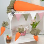 DIY Stoffe- Inspiration - Kissen - Karotte - Wimpel
