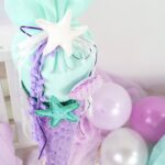 DIY Stoffe- Inspiration - Schultüte Meerjungfrau - Applikationsvorlage