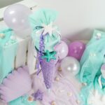 DIY Stoffe- Inspiration - Schultüte Meerjungfrau - Kissen - Muschel - Merle - Applikationsvorlage