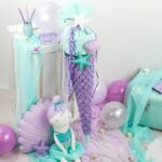 DIY Stoffe- Inspiration - Schultüte Meerjungfrau - Kissen - Wimpel - Merle - Muschel - Deko - Applikationsvorlage