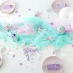 DIY Stoffe- Inspiration - Schulanfang Meerjungfrau -Tischkaertchen - Tischdeko - Einladung - Bastelvorlage